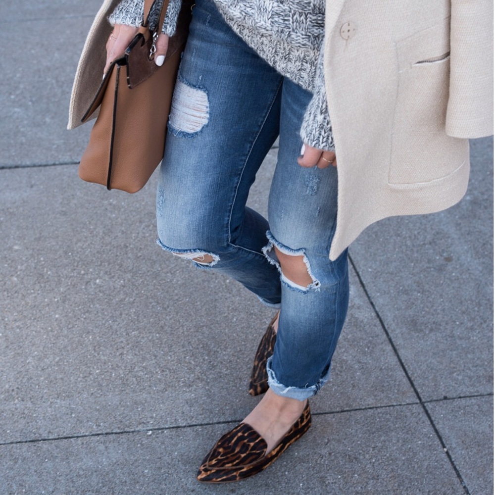 NWT! Madewell Lou Loafer in Leopard calf hair!